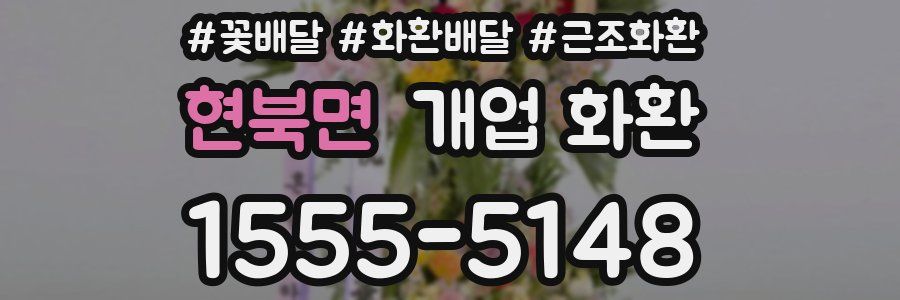 현북면 개업 화환