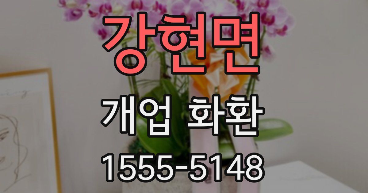강현면 개업 화환