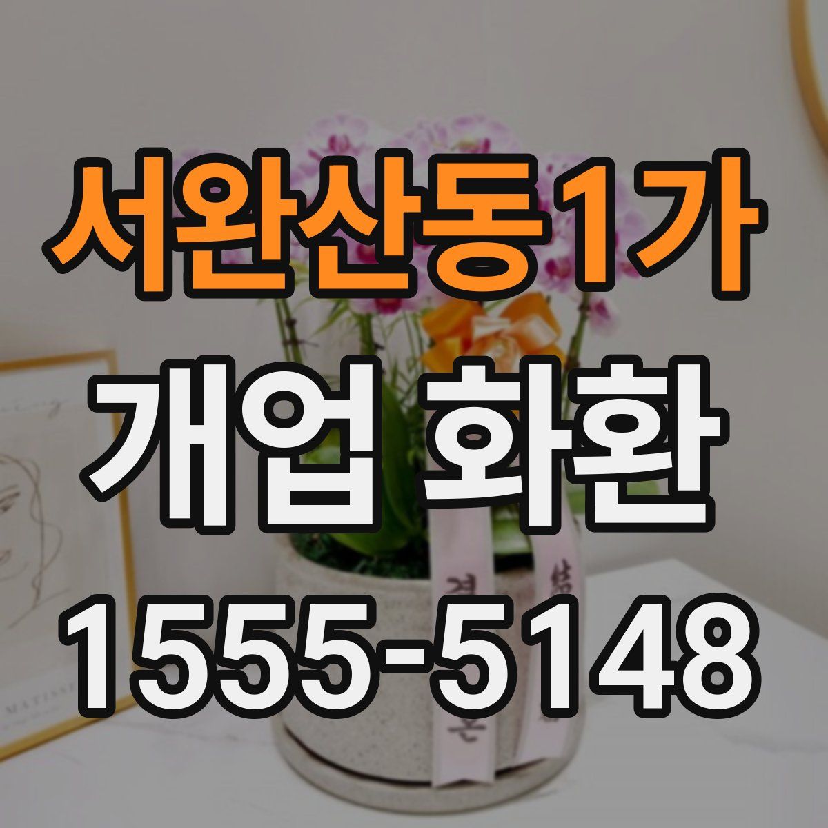 서완산동1가 개업 화환