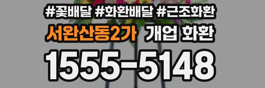 서완산동2가 개업 화환