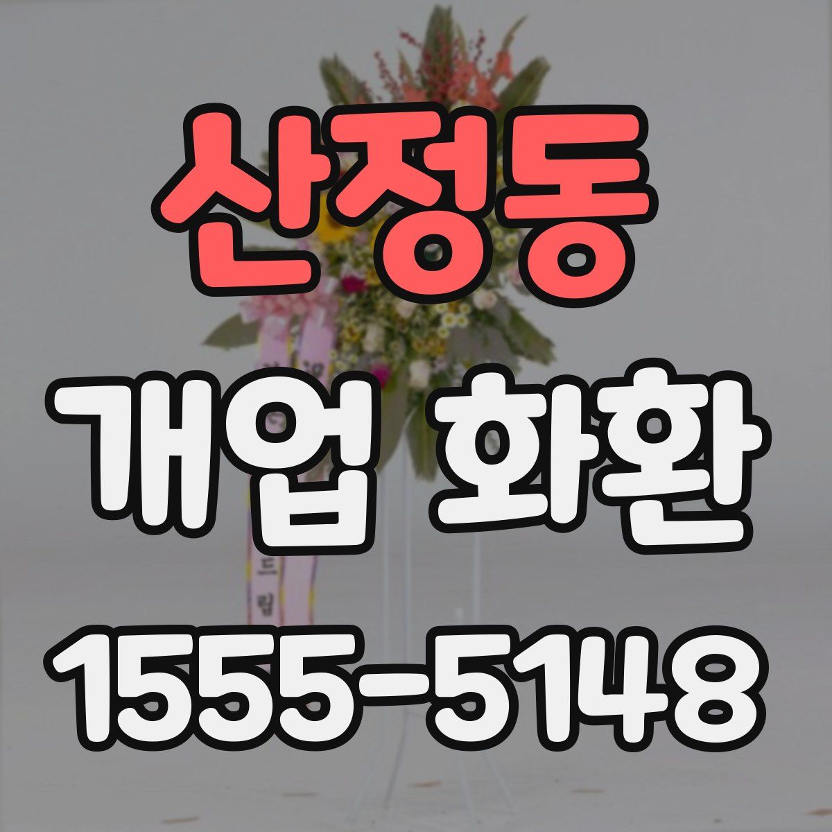 산정동 개업 화환