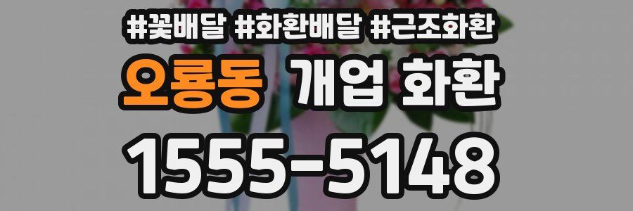 오룡동 개업 화환