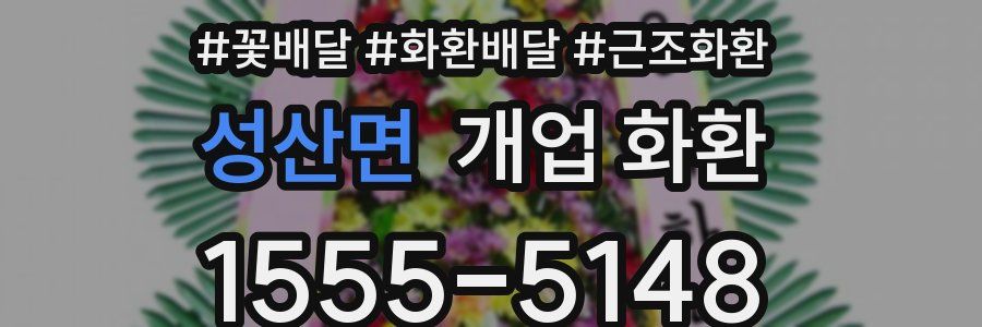 성산면 개업 화환