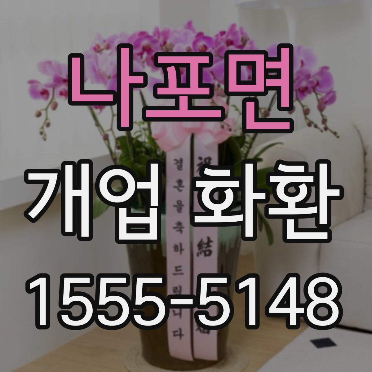나포면 개업 화환
