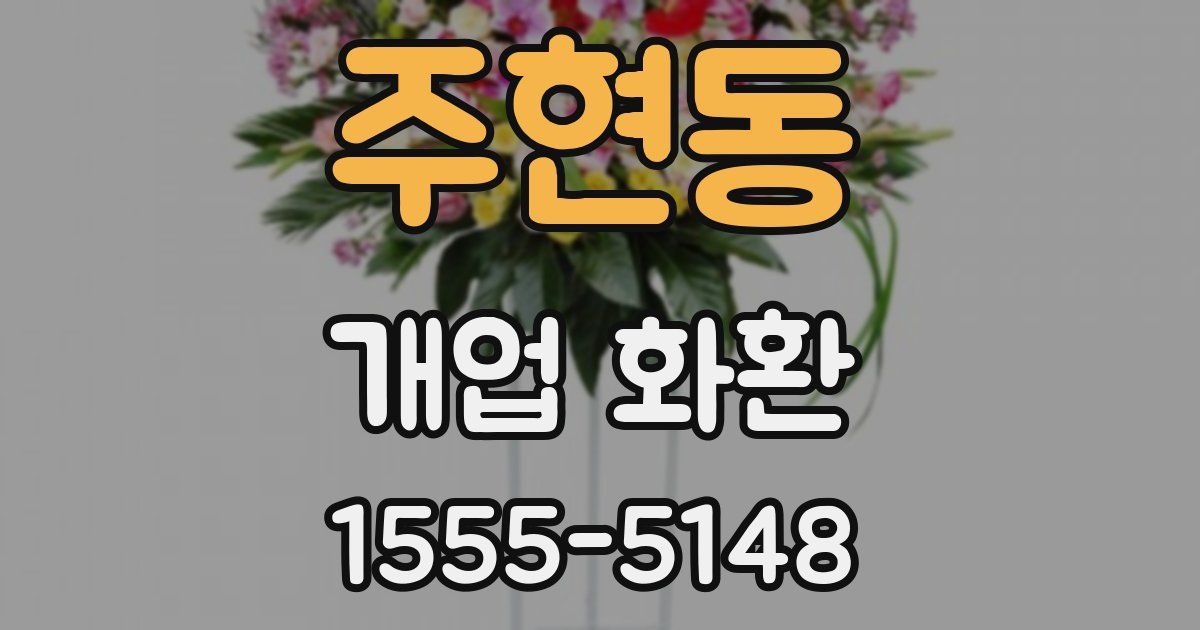 주현동 개업 화환