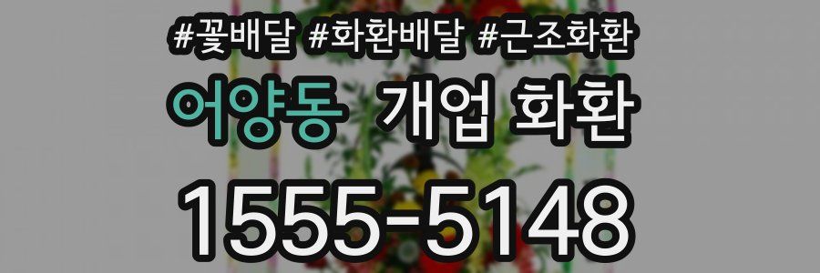 어양동 개업 화환