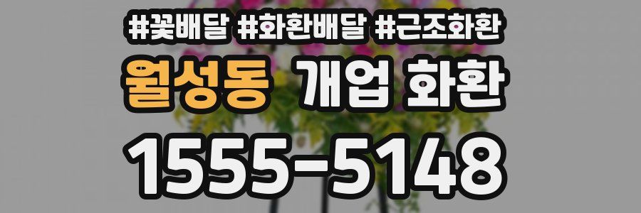 월성동 개업 화환