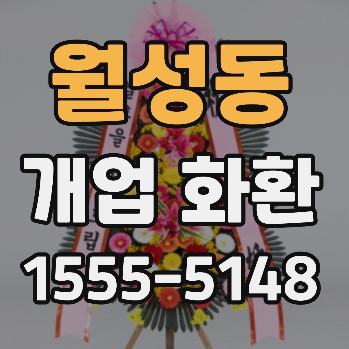 월성동 개업 화환