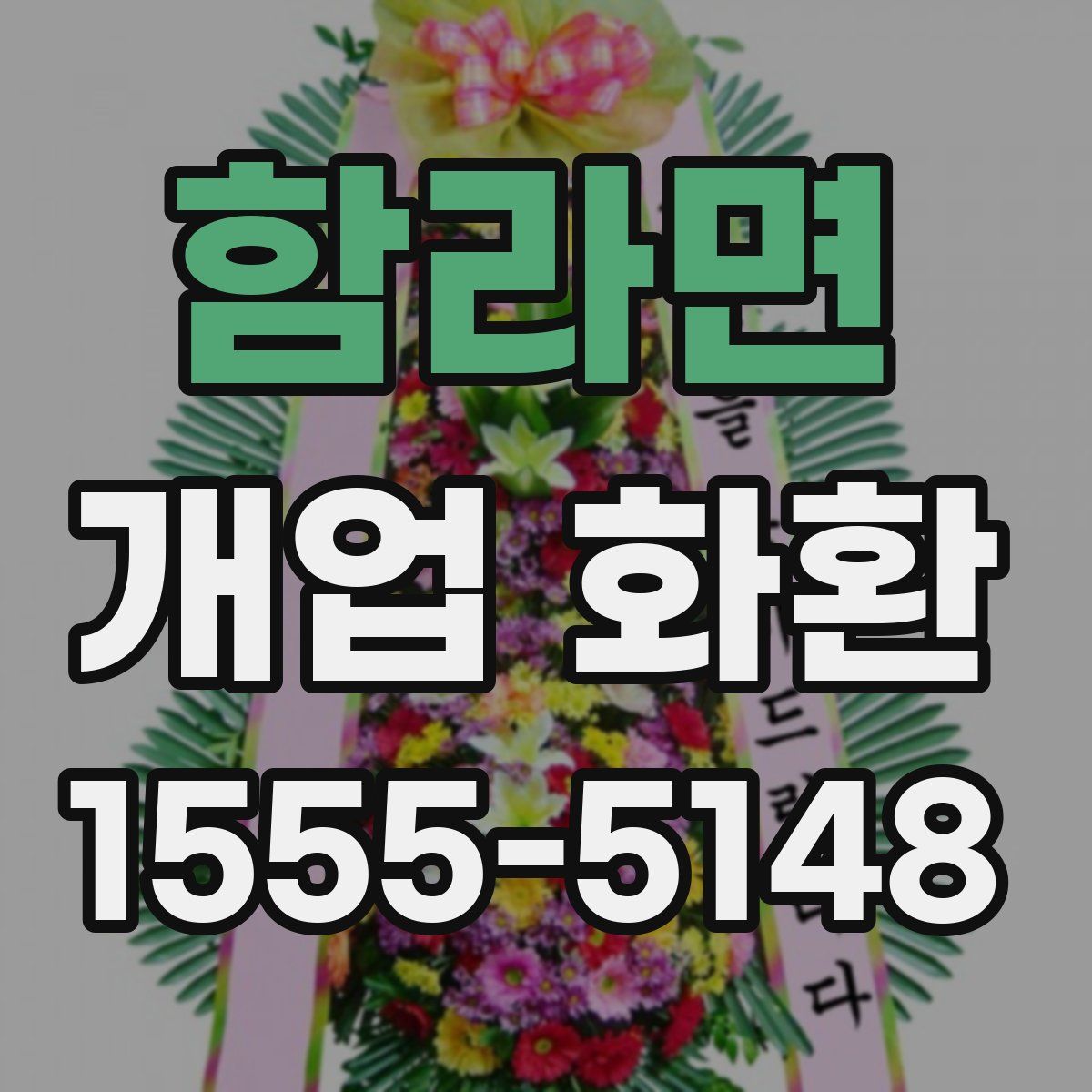 함라면 개업 화환