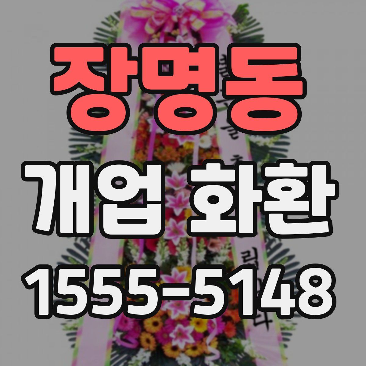 장명동 개업 화환