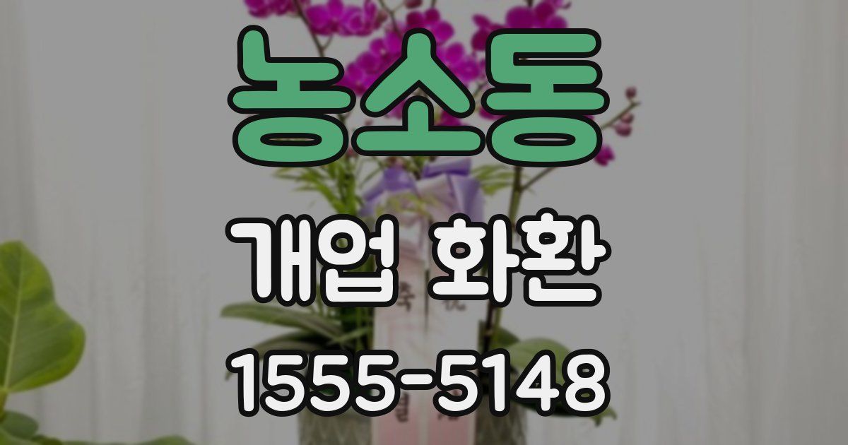 농소동 개업 화환