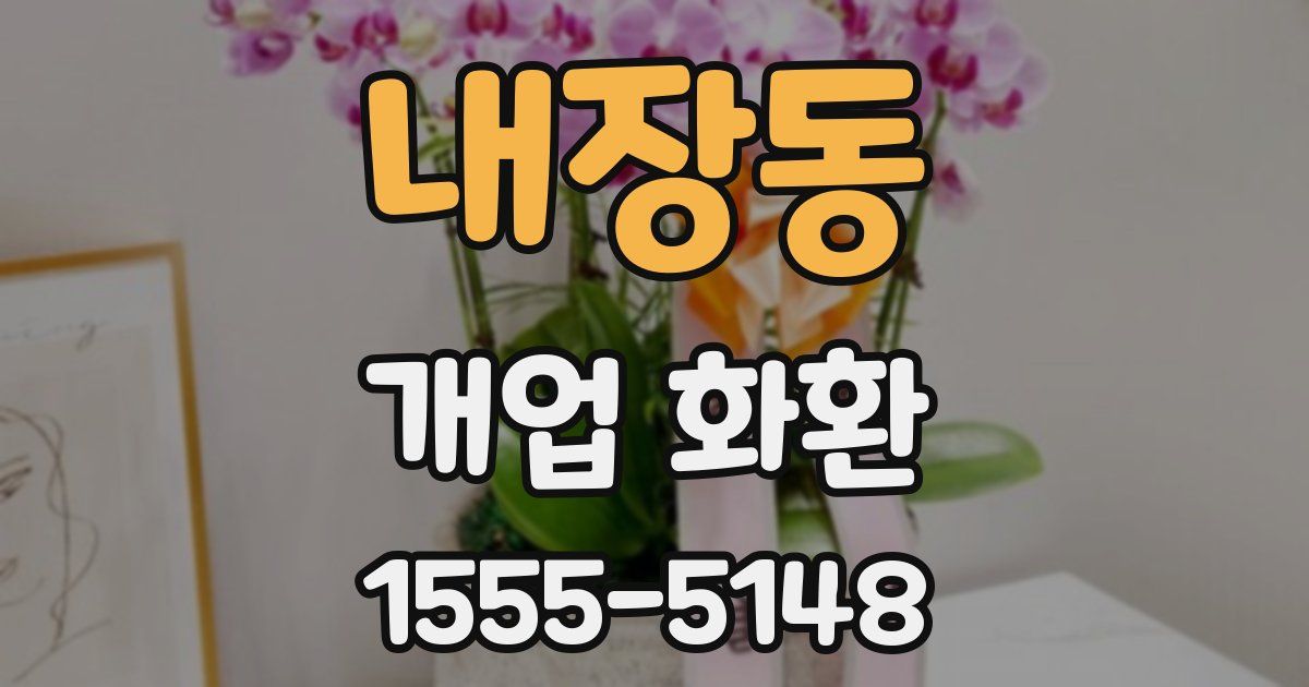 내장동 개업 화환