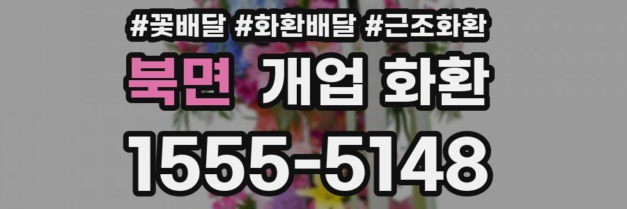 북면 개업 화환