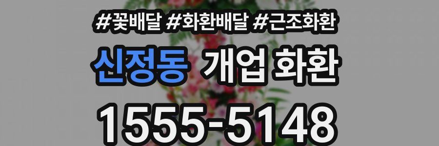 신정동 개업 화환