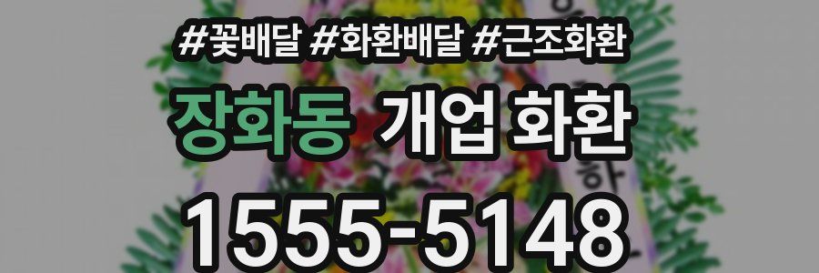 장화동 개업 화환