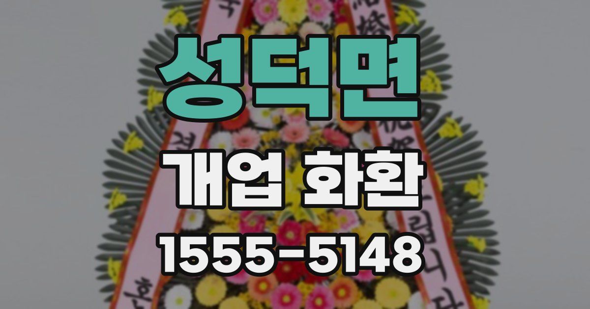 성덕면 개업 화환