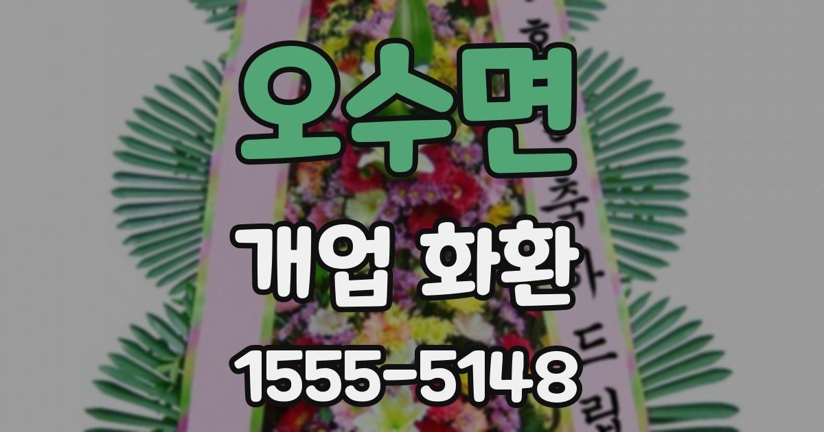 오수면 개업 화환