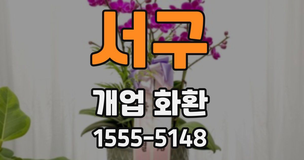 서구 개업 화환