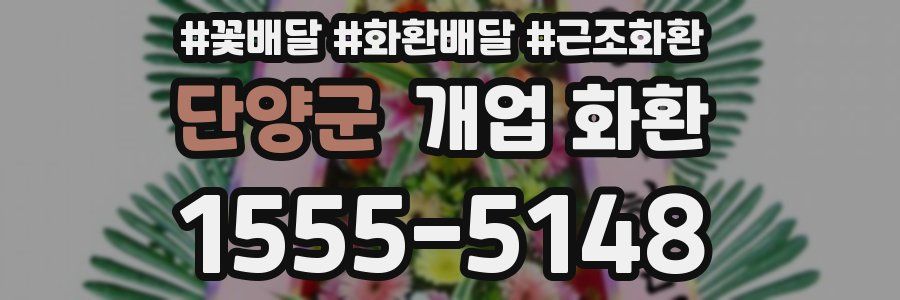 단양군 개업 화환