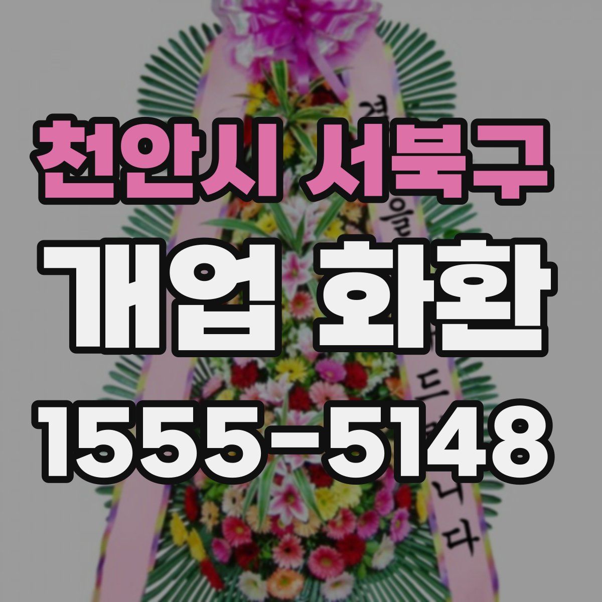 천안시 서북구 개업 화환