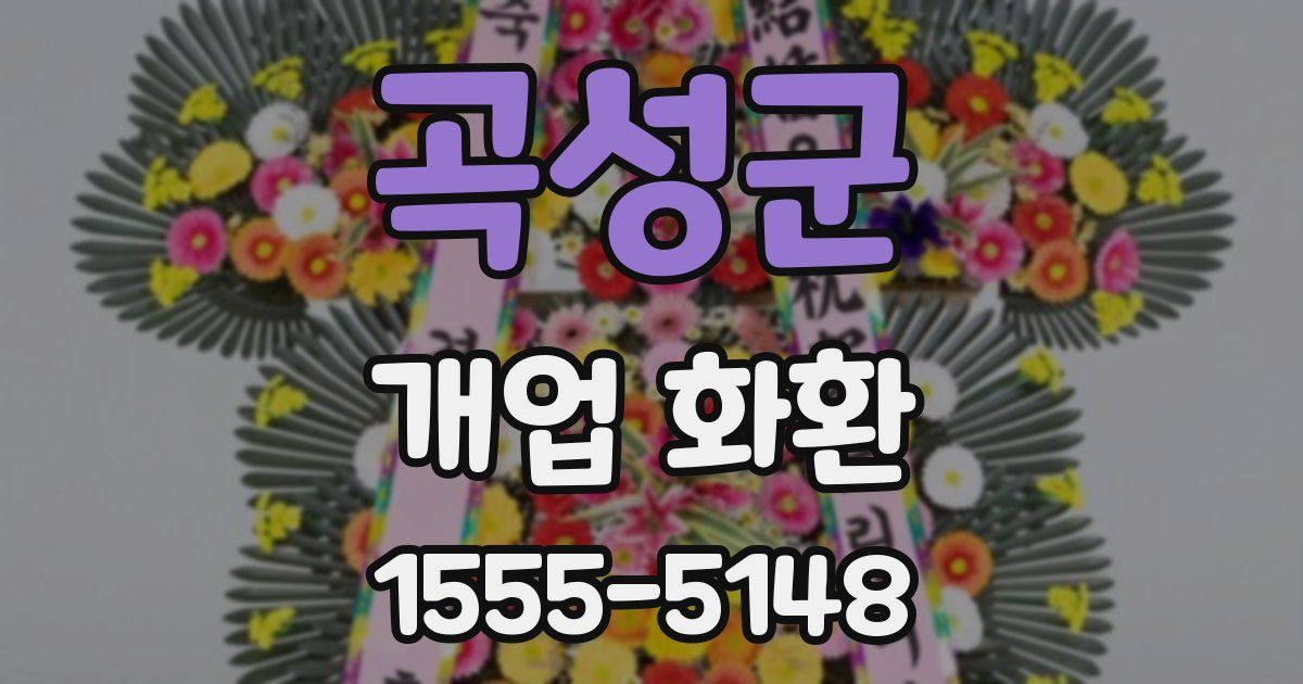 곡성군 개업 화환
