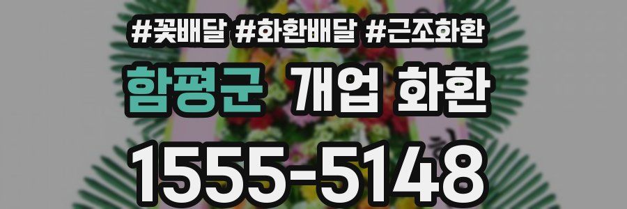 함평군 개업 화환