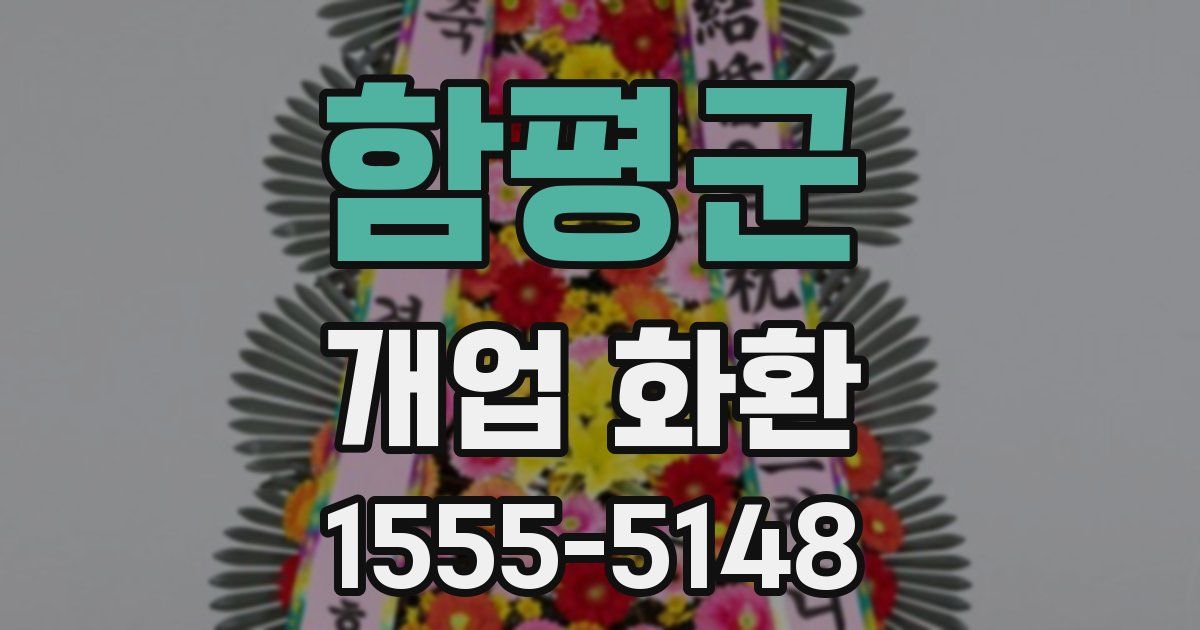 함평군 개업 화환