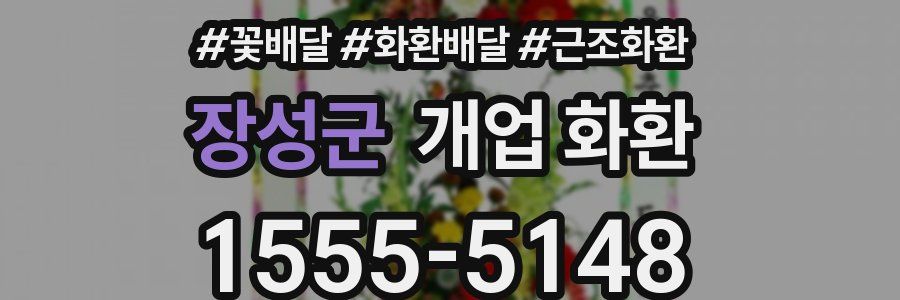 장성군 개업 화환