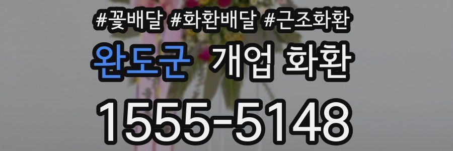 완도군 개업 화환