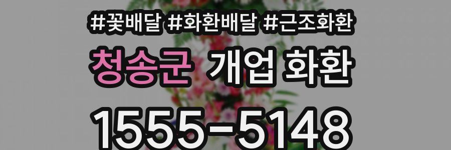 청송군 개업 화환