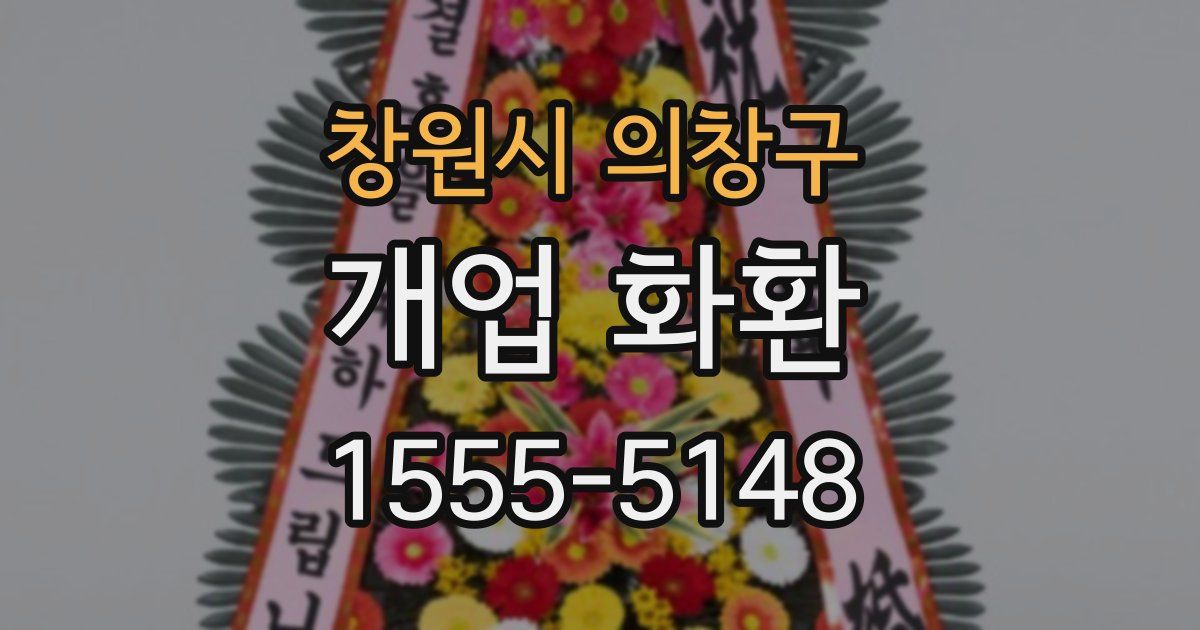 창원시 의창구 개업 화환