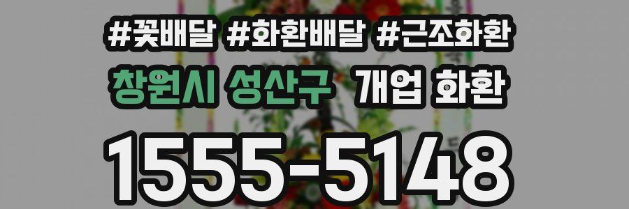 창원시 성산구 개업 화환