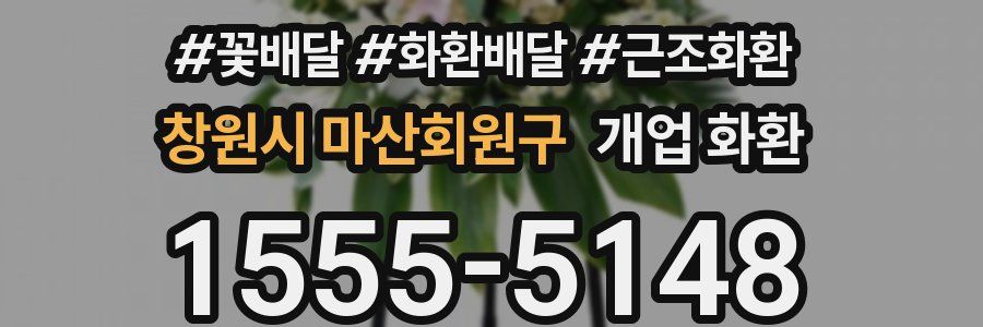 창원시 마산회원구 개업 화환