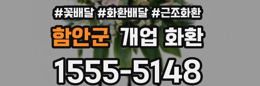 함안군 개업 화환