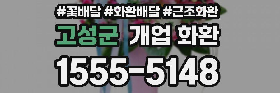 고성군 개업 화환