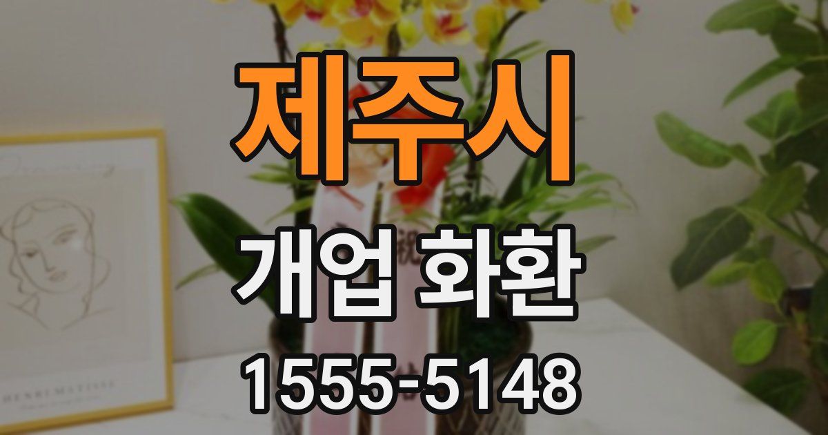 제주시 개업 화환
