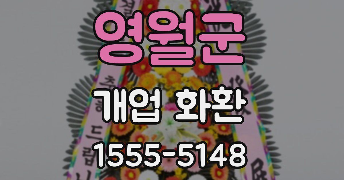 영월군 개업 화환