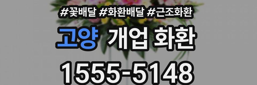 고양 개업 화환