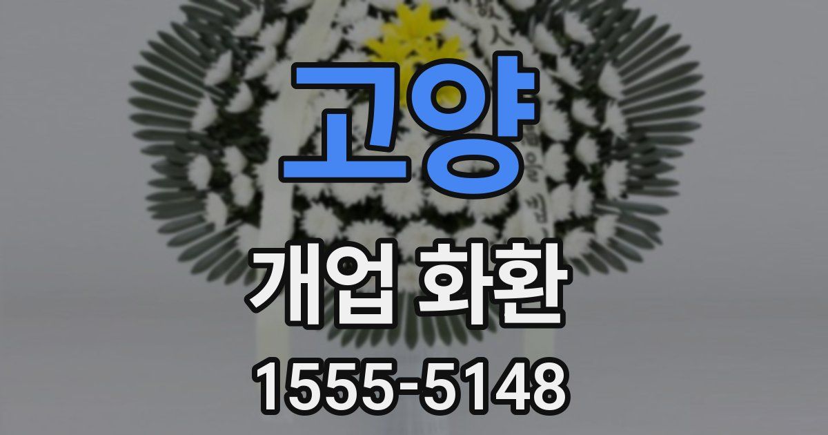고양 개업 화환
