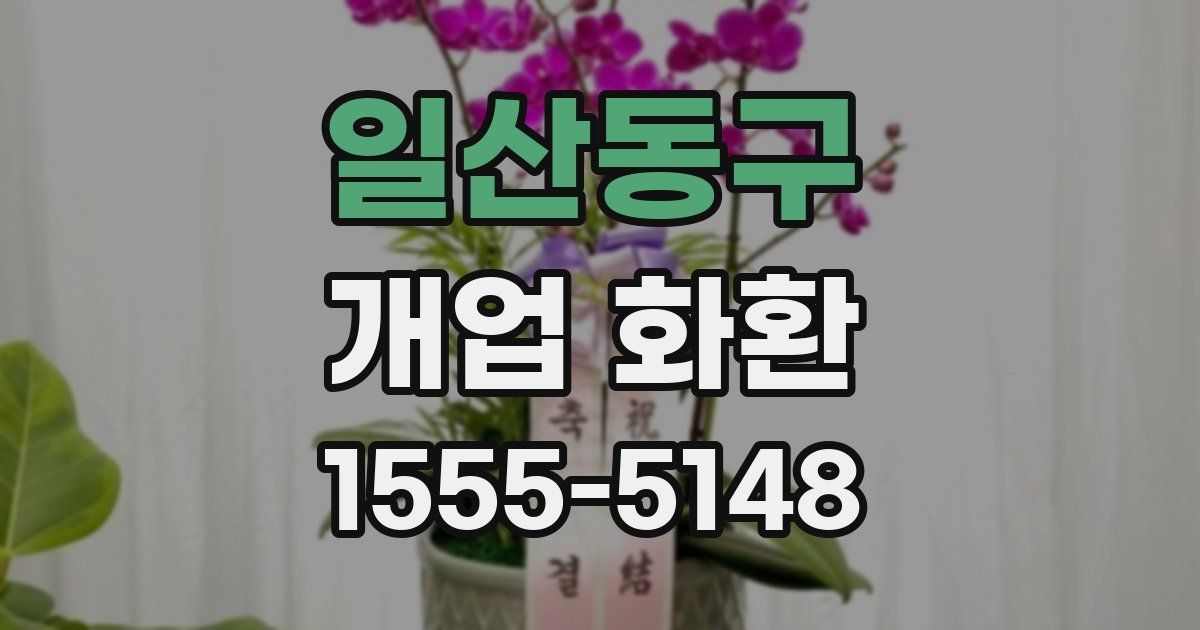 일산동구 개업 화환