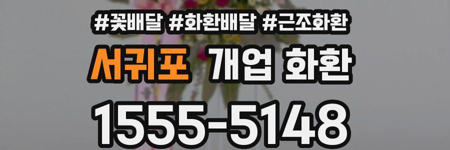 서귀포 개업 화환
