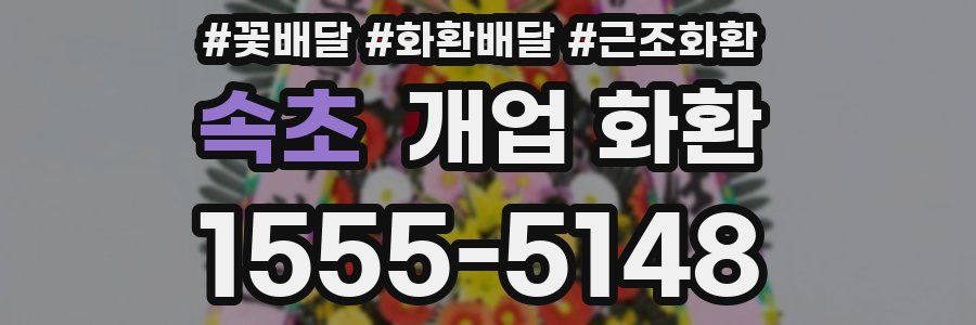 속초 개업 화환