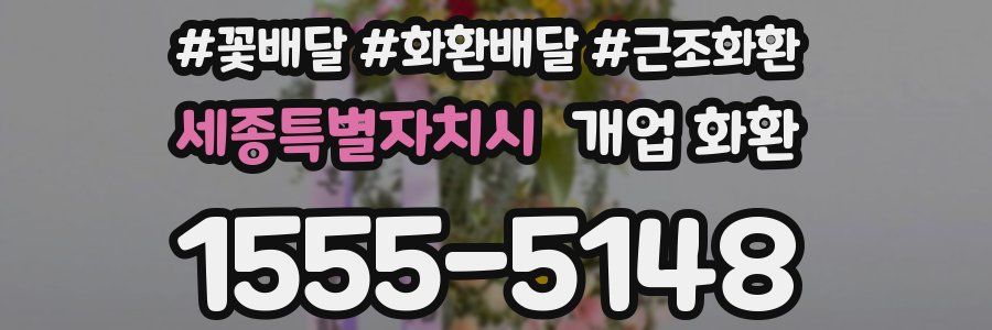 세종특별자치시 개업 화환