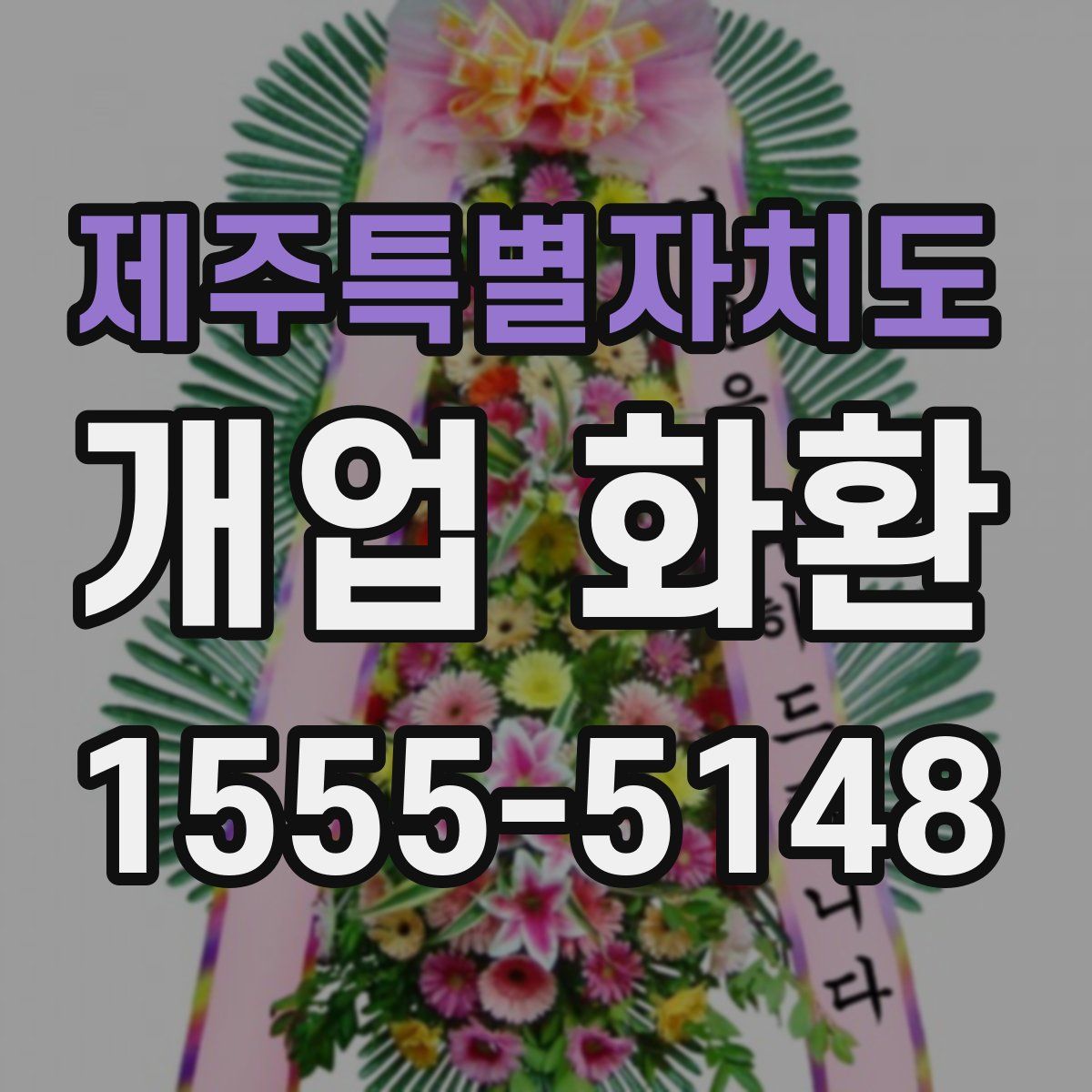 제주특별자치도 개업 화환
