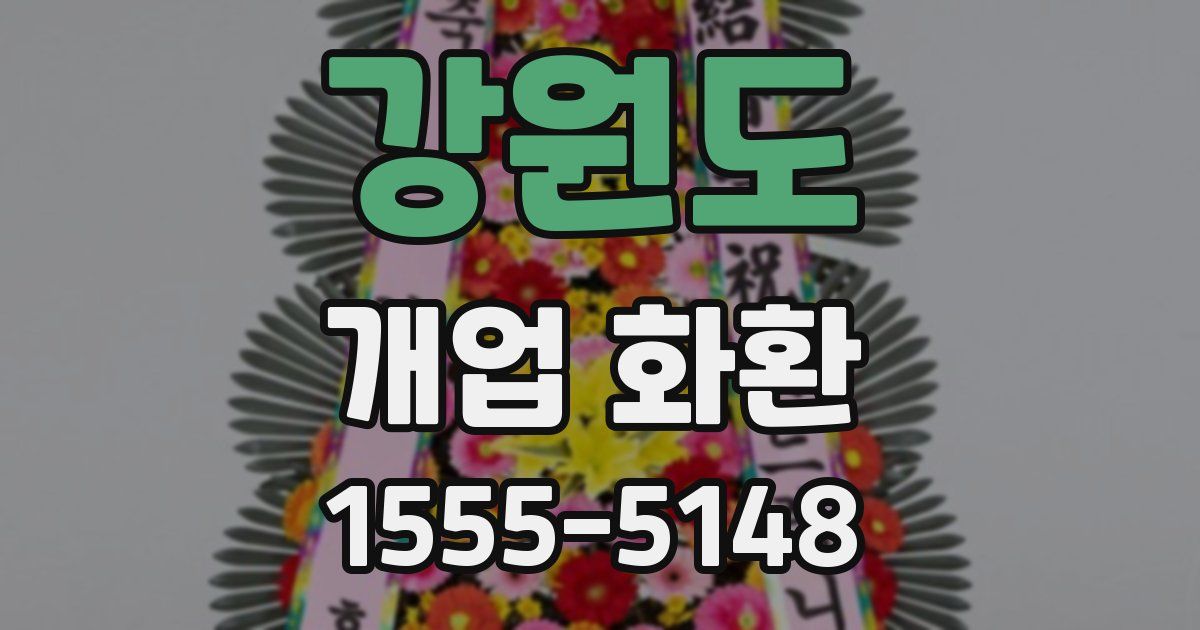 강원도 개업 화환