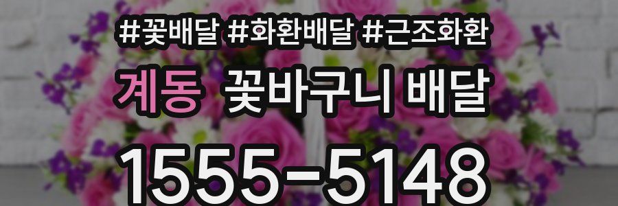 계동 꽃바구니 배달
