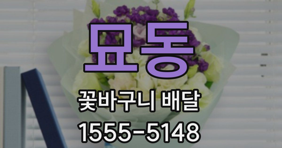 묘동 꽃바구니 배달