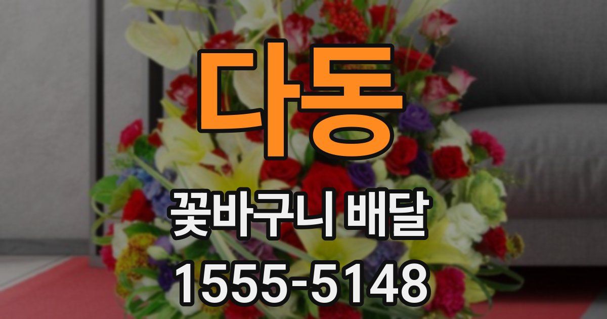 다동 꽃바구니 배달