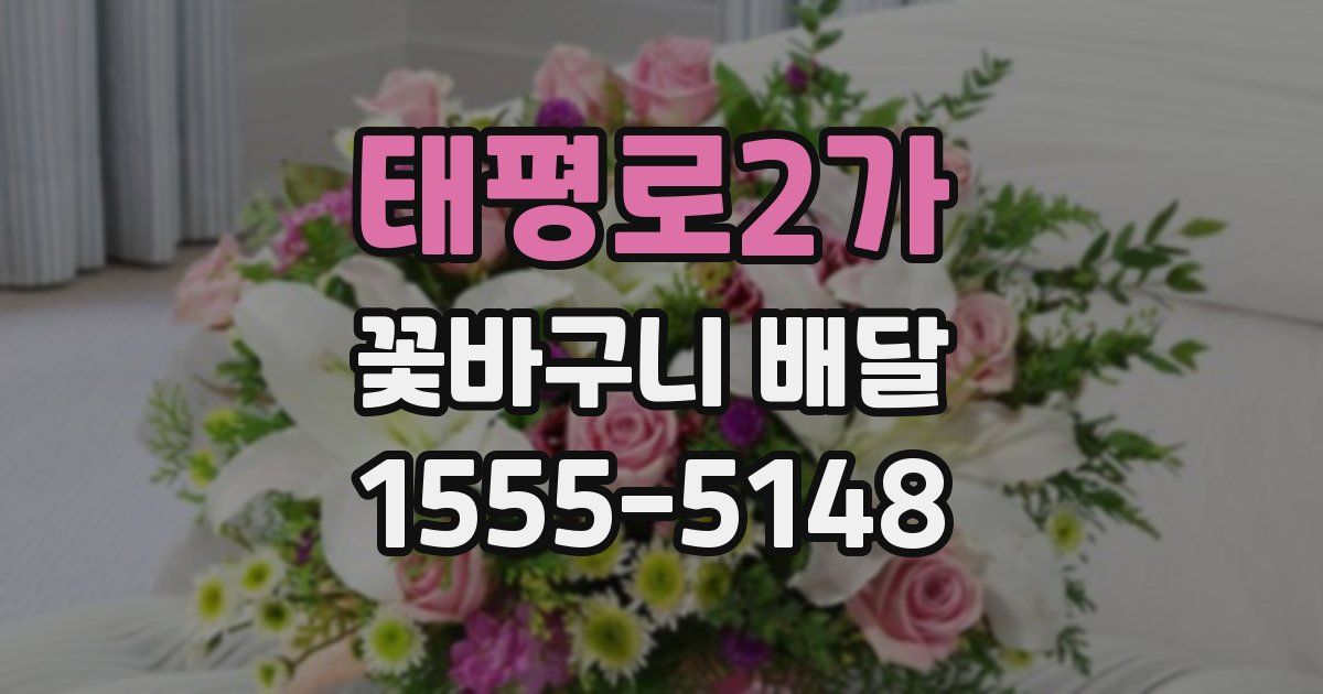 태평로2가 꽃바구니 배달