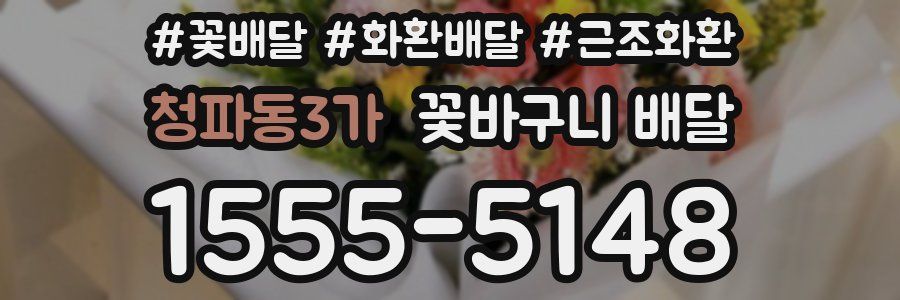 청파동3가 꽃바구니 배달